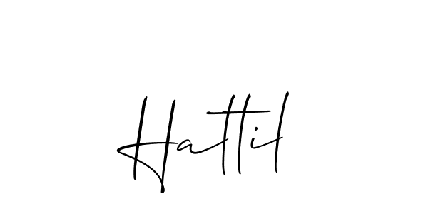 Once you've used our free online signature maker to create your best signature Allison_Script style, it's time to enjoy all of the benefits that Hattil name signing documents. Hattil signature style 2 images and pictures png