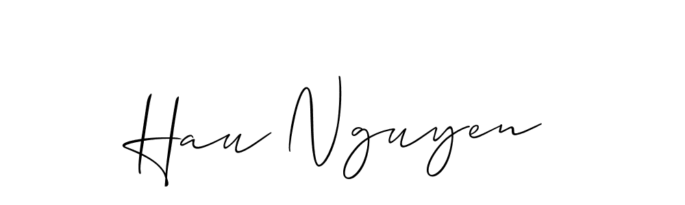 Best and Professional Signature Style for Hau Nguyen. Allison_Script Best Signature Style Collection. Hau Nguyen signature style 2 images and pictures png