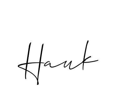 Also we have Hauk name is the best signature style. Create professional handwritten signature collection using Allison_Script autograph style. Hauk signature style 2 images and pictures png