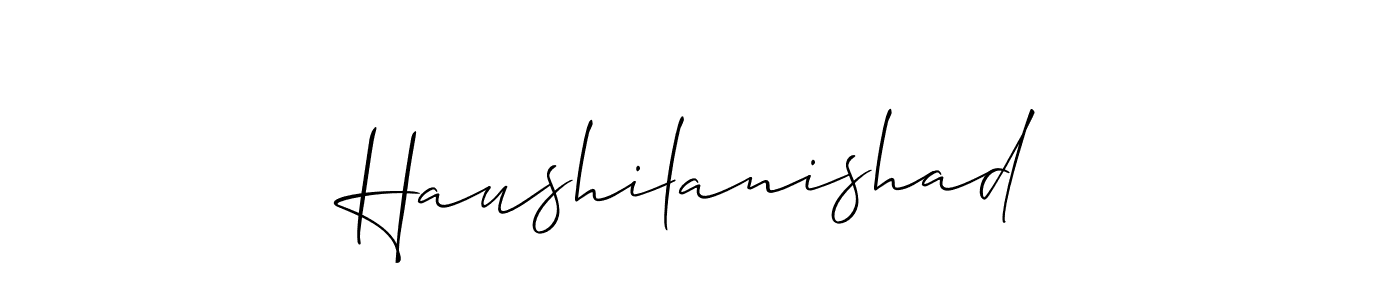 You can use this online signature creator to create a handwritten signature for the name Haushilanishad. This is the best online autograph maker. Haushilanishad signature style 2 images and pictures png