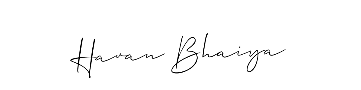 You should practise on your own different ways (Allison_Script) to write your name (Havan Bhaiya) in signature. don't let someone else do it for you. Havan Bhaiya signature style 2 images and pictures png