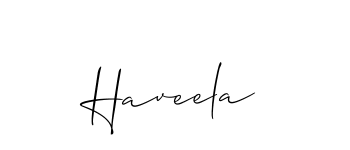 Also You can easily find your signature by using the search form. We will create Haveela name handwritten signature images for you free of cost using Allison_Script sign style. Haveela signature style 2 images and pictures png