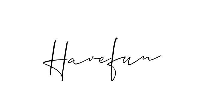 Also You can easily find your signature by using the search form. We will create Havefun name handwritten signature images for you free of cost using Allison_Script sign style. Havefun signature style 2 images and pictures png