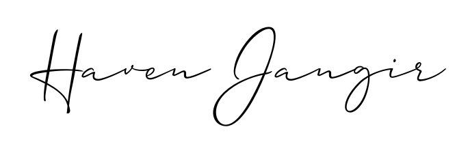 Turn your name Haven Jangir into a signature brand with Allison_Script styling. Download in standard PNG or transparent format anytime. Haven Jangir signature style 2 images and pictures png