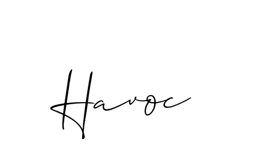 Best and Professional Signature Style for Havoc. Allison_Script Best Signature Style Collection. Havoc signature style 2 images and pictures png