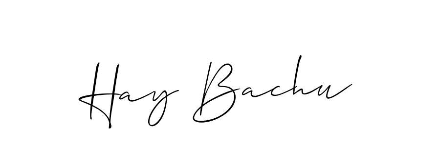 Make a beautiful signature design for name Hay Bachu. Use this online signature maker to create a handwritten signature for free. Hay Bachu signature style 2 images and pictures png