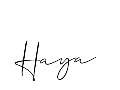 You can use this online signature creator to create a handwritten signature for the name Haya. This is the best online autograph maker. Haya signature style 2 images and pictures png