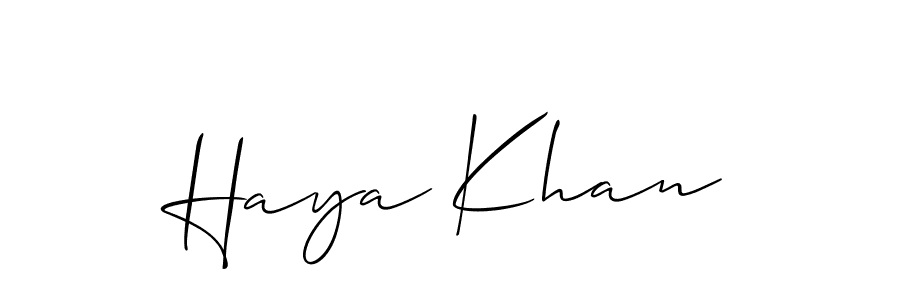 Check out images of Autograph of Haya Khan name. Actor Haya Khan Signature Style. Allison_Script is a professional sign style online. Haya Khan signature style 2 images and pictures png