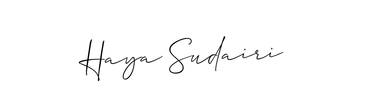 Once you've used our free online signature maker to create your best signature Allison_Script style, it's time to enjoy all of the benefits that Haya Sudairi name signing documents. Haya Sudairi signature style 2 images and pictures png