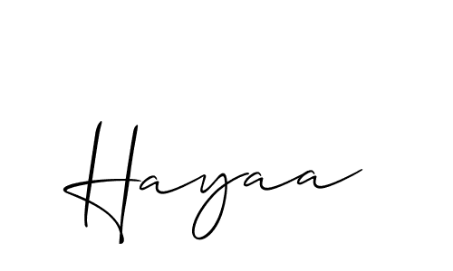 if you are searching for the best signature style for your name Hayaa. so please give up your signature search. here we have designed multiple signature styles  using Allison_Script. Hayaa signature style 2 images and pictures png