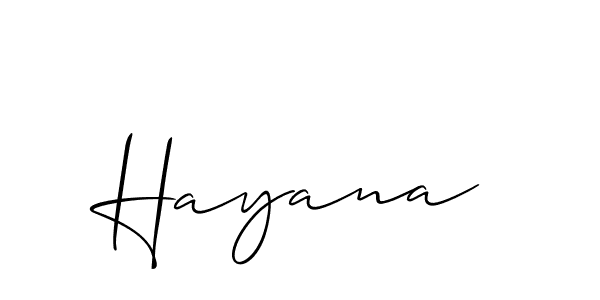 Also You can easily find your signature by using the search form. We will create Hayana name handwritten signature images for you free of cost using Allison_Script sign style. Hayana signature style 2 images and pictures png