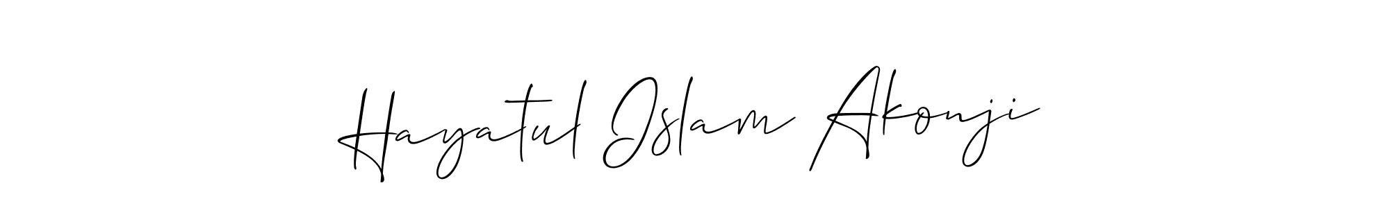 Check out images of Autograph of Hayatul Islam Akonji name. Actor Hayatul Islam Akonji Signature Style. Allison_Script is a professional sign style online. Hayatul Islam Akonji signature style 2 images and pictures png