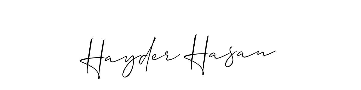 Best and Professional Signature Style for Hayder Hasan. Allison_Script Best Signature Style Collection. Hayder Hasan signature style 2 images and pictures png