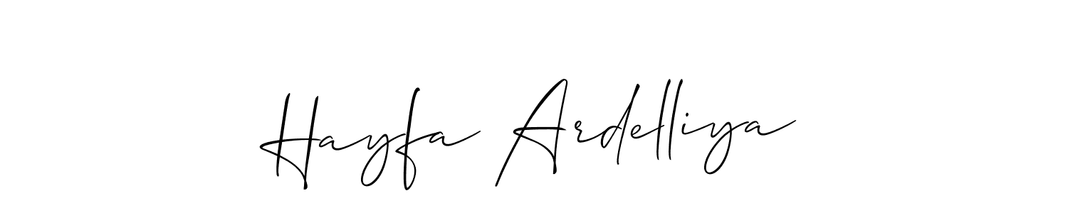 See photos of Hayfa Ardelliya official signature by Spectra . Check more albums & portfolios. Read reviews & check more about Allison_Script font. Hayfa Ardelliya signature style 2 images and pictures png