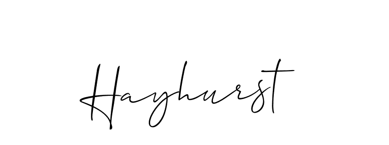 Also You can easily find your signature by using the search form. We will create Hayhurst name handwritten signature images for you free of cost using Allison_Script sign style. Hayhurst signature style 2 images and pictures png