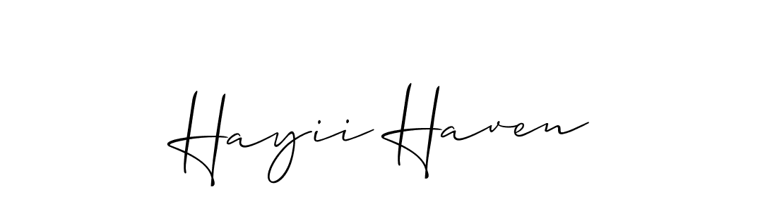 Best and Professional Signature Style for Hayii Haven. Allison_Script Best Signature Style Collection. Hayii Haven signature style 2 images and pictures png