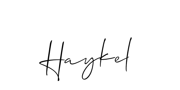 You can use this online signature creator to create a handwritten signature for the name Haykel. This is the best online autograph maker. Haykel signature style 2 images and pictures png