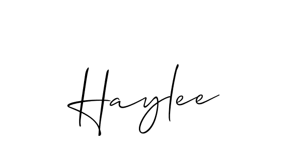 How to Draw Haylee signature style? Allison_Script is a latest design signature styles for name Haylee. Haylee signature style 2 images and pictures png