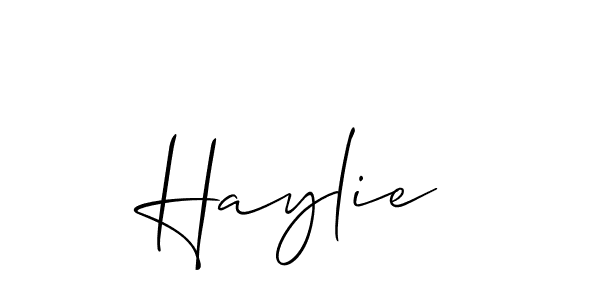 Best and Professional Signature Style for Haylie. Allison_Script Best Signature Style Collection. Haylie signature style 2 images and pictures png