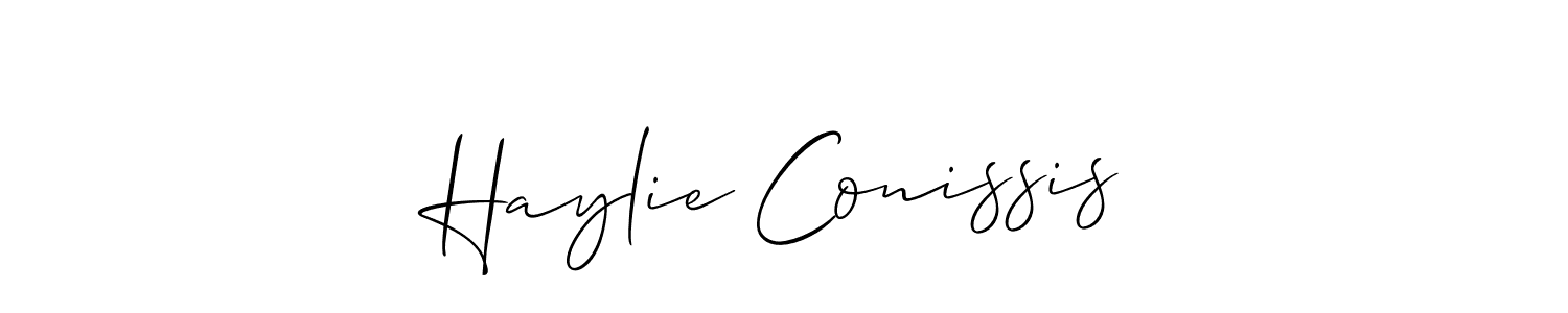 Make a beautiful signature design for name Haylie Conissis. Use this online signature maker to create a handwritten signature for free. Haylie Conissis signature style 2 images and pictures png