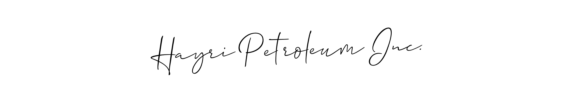 Once you've used our free online signature maker to create your best signature Allison_Script style, it's time to enjoy all of the benefits that Hayri Petroleum Inc. name signing documents. Hayri Petroleum Inc. signature style 2 images and pictures png