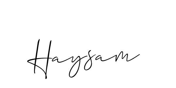 How to Draw Haysam signature style? Allison_Script is a latest design signature styles for name Haysam. Haysam signature style 2 images and pictures png