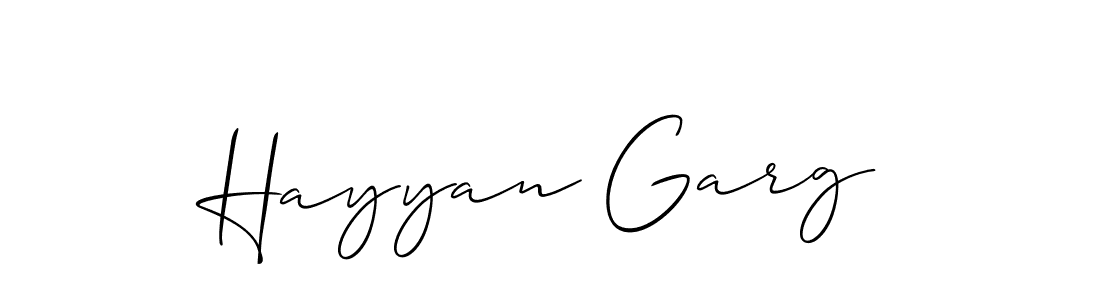 Best and Professional Signature Style for Hayyan Garg. Allison_Script Best Signature Style Collection. Hayyan Garg signature style 2 images and pictures png