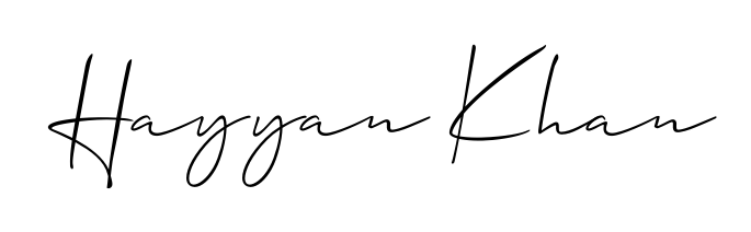 Best and Professional Signature Style for Hayyan Khan. Allison_Script Best Signature Style Collection. Hayyan Khan signature style 2 images and pictures png