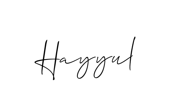 How to Draw Hayyul signature style? Allison_Script is a latest design signature styles for name Hayyul. Hayyul signature style 2 images and pictures png