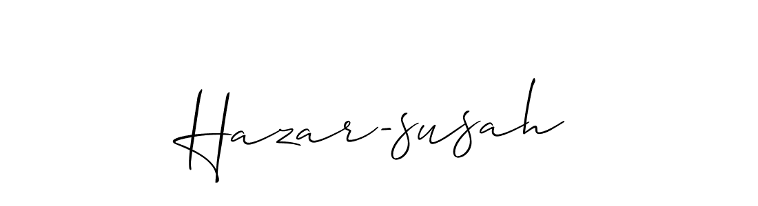 Best and Professional Signature Style for Hazar-susah. Allison_Script Best Signature Style Collection. Hazar-susah signature style 2 images and pictures png