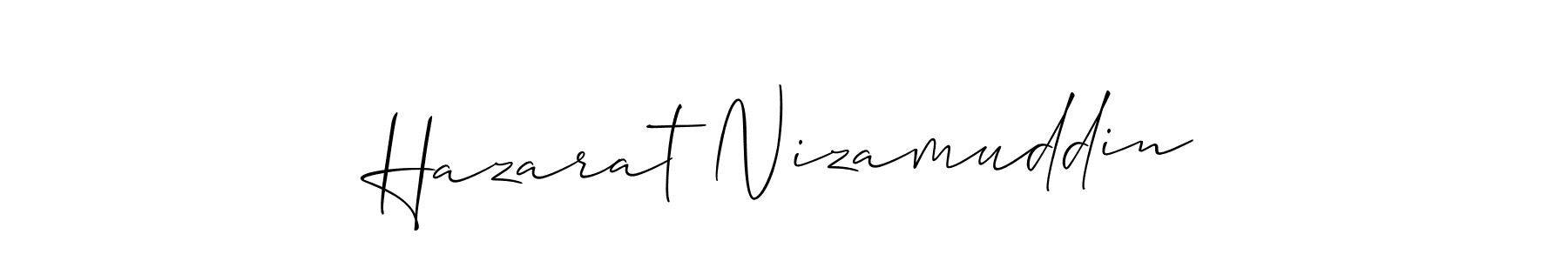 Design your own signature with our free online signature maker. With this signature software, you can create a handwritten (Allison_Script) signature for name Hazarat Nizamuddin. Hazarat Nizamuddin signature style 2 images and pictures png