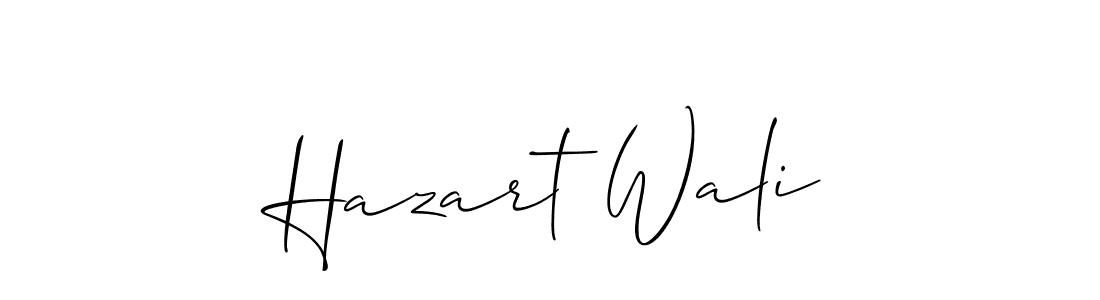 Also You can easily find your signature by using the search form. We will create Hazart Wali name handwritten signature images for you free of cost using Allison_Script sign style. Hazart Wali signature style 2 images and pictures png