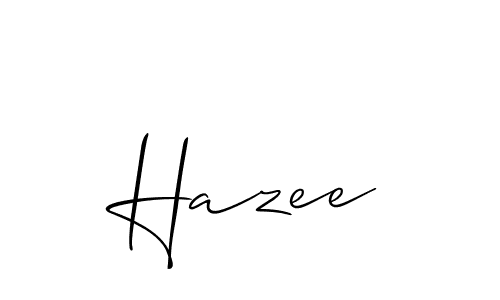 Also You can easily find your signature by using the search form. We will create Hazee name handwritten signature images for you free of cost using Allison_Script sign style. Hazee signature style 2 images and pictures png