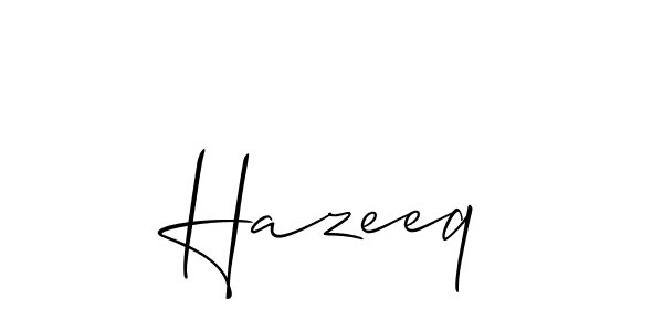 Once you've used our free online signature maker to create your best signature Allison_Script style, it's time to enjoy all of the benefits that Hazeeq name signing documents. Hazeeq signature style 2 images and pictures png