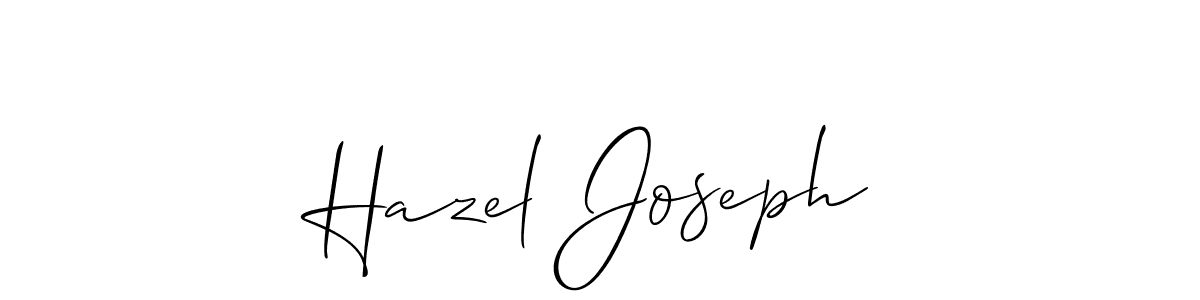 Check out images of Autograph of Hazel Joseph name. Actor Hazel Joseph Signature Style. Allison_Script is a professional sign style online. Hazel Joseph signature style 2 images and pictures png