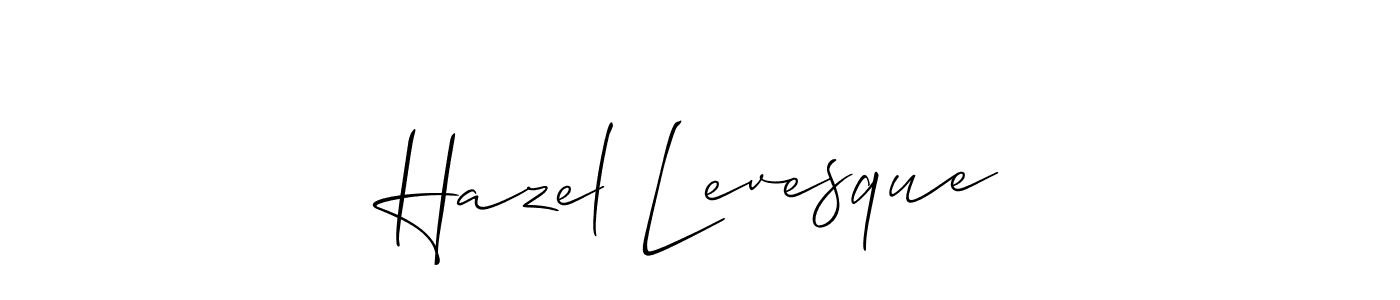 Similarly Allison_Script is the best handwritten signature design. Signature creator online .You can use it as an online autograph creator for name Hazel Levesque. Hazel Levesque signature style 2 images and pictures png