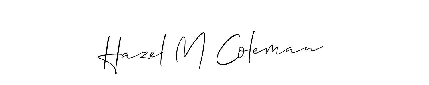 Here are the top 10 professional signature styles for the name Hazel M Coleman. These are the best autograph styles you can use for your name. Hazel M Coleman signature style 2 images and pictures png