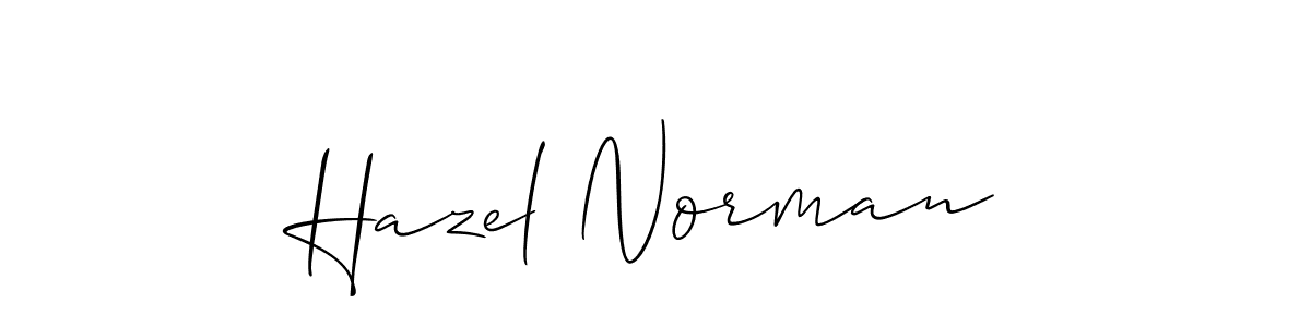 Design your own signature with our free online signature maker. With this signature software, you can create a handwritten (Allison_Script) signature for name Hazel Norman. Hazel Norman signature style 2 images and pictures png