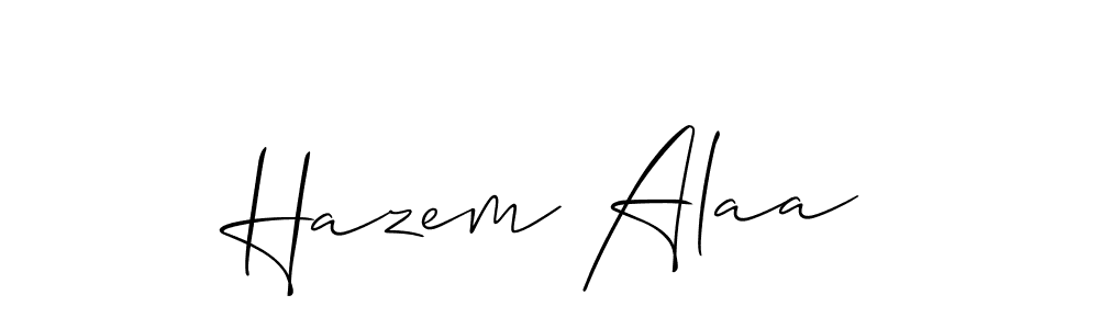 Best and Professional Signature Style for Hazem Alaa. Allison_Script Best Signature Style Collection. Hazem Alaa signature style 2 images and pictures png