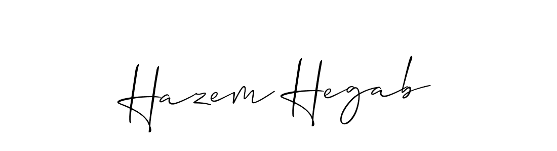 if you are searching for the best signature style for your name Hazem Hegab. so please give up your signature search. here we have designed multiple signature styles  using Allison_Script. Hazem Hegab signature style 2 images and pictures png