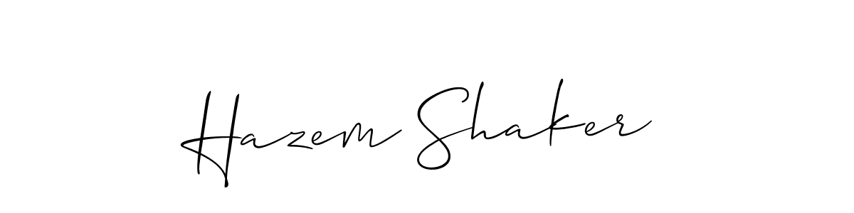 Once you've used our free online signature maker to create your best signature Allison_Script style, it's time to enjoy all of the benefits that Hazem Shaker name signing documents. Hazem Shaker signature style 2 images and pictures png