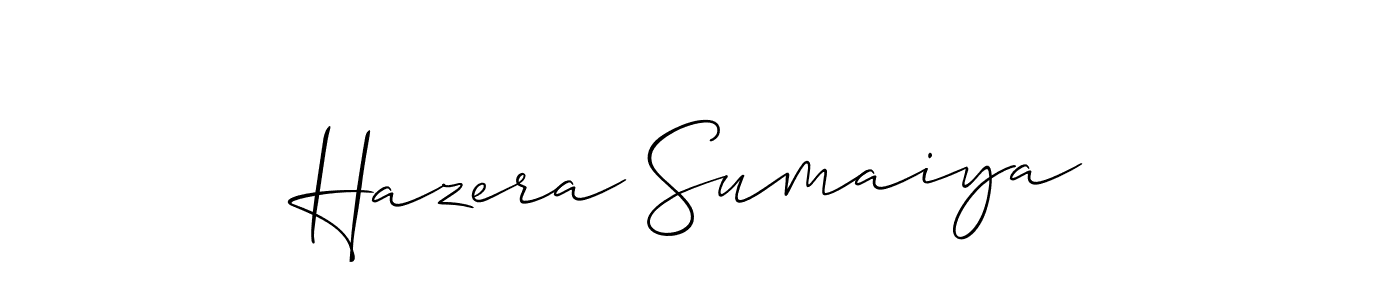 You can use this online signature creator to create a handwritten signature for the name Hazera Sumaiya. This is the best online autograph maker. Hazera Sumaiya signature style 2 images and pictures png