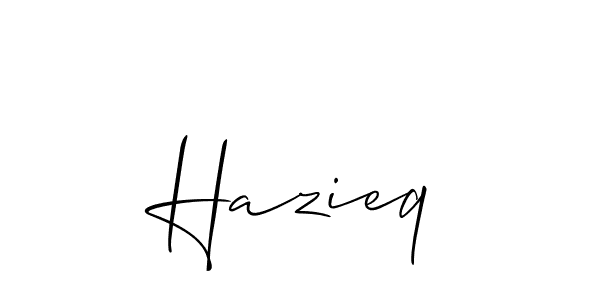 Best and Professional Signature Style for Hazieq. Allison_Script Best Signature Style Collection. Hazieq signature style 2 images and pictures png