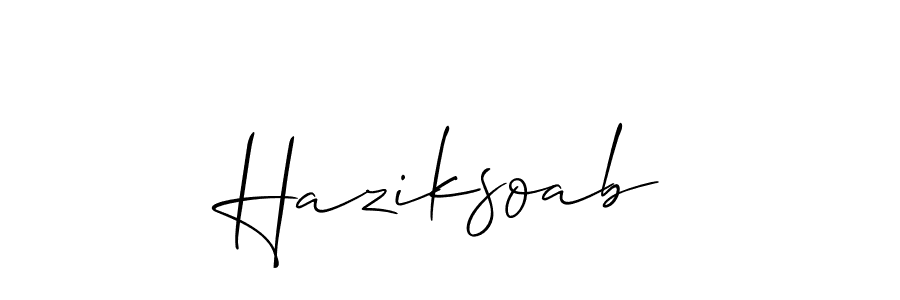 You can use this online signature creator to create a handwritten signature for the name Haziksoab. This is the best online autograph maker. Haziksoab signature style 2 images and pictures png