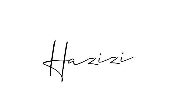 It looks lik you need a new signature style for name Hazizi. Design unique handwritten (Allison_Script) signature with our free signature maker in just a few clicks. Hazizi signature style 2 images and pictures png