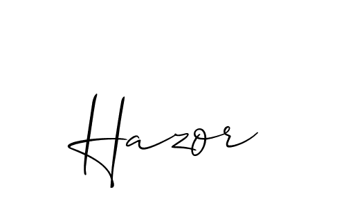 How to make Hazor name signature. Use Allison_Script style for creating short signs online. This is the latest handwritten sign. Hazor signature style 2 images and pictures png