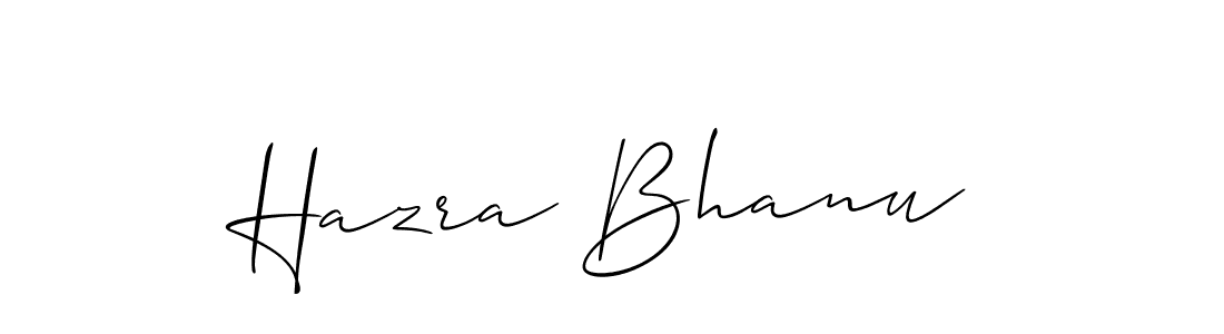 Similarly Allison_Script is the best handwritten signature design. Signature creator online .You can use it as an online autograph creator for name Hazra Bhanu. Hazra Bhanu signature style 2 images and pictures png