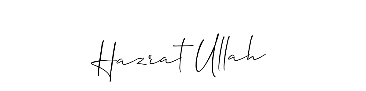 Design your own signature with our free online signature maker. With this signature software, you can create a handwritten (Allison_Script) signature for name Hazrat Ullah. Hazrat Ullah signature style 2 images and pictures png