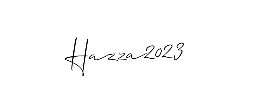 Make a short Hazza2023 signature style. Manage your documents anywhere anytime using Allison_Script. Create and add eSignatures, submit forms, share and send files easily. Hazza2023 signature style 2 images and pictures png