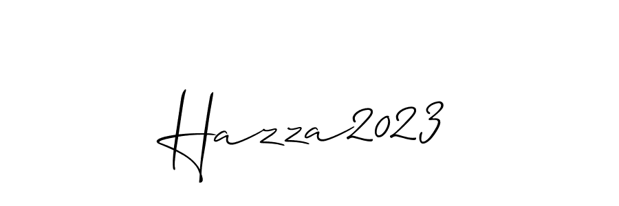 Also we have Hazza2023 name is the best signature style. Create professional handwritten signature collection using Allison_Script autograph style. Hazza2023 signature style 2 images and pictures png